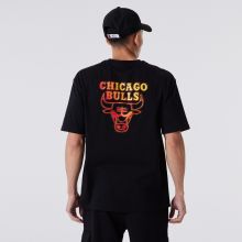 Official New Era Chicago Bulls NBA Fade Logo Red T-Shirt B77_316