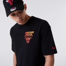 Official New Era Chicago Bulls NBA Fade Logo Red T-Shirt B77_316