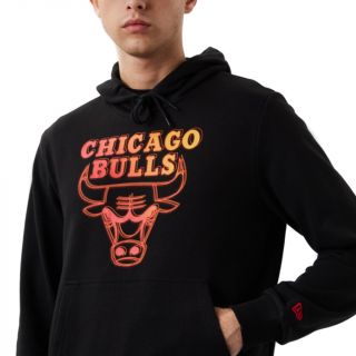 Official New Era Chicago Bulls NBA Fade Logo Red T-Shirt B77_316